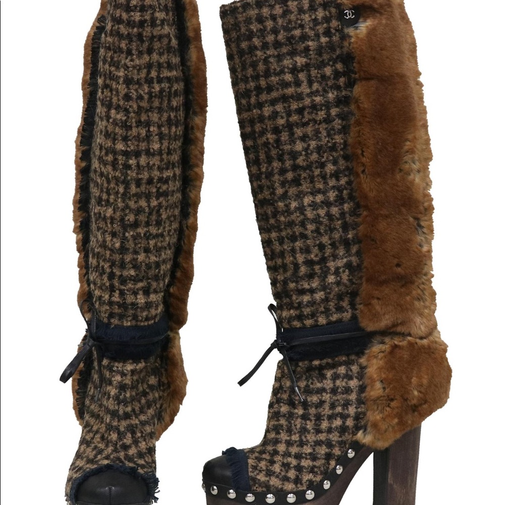 Chanel Platform Boots